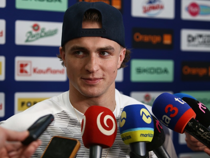 Na snímke hokejista Martin Pospíšil počas zrazu slovenskej hokejovej reprezentácie