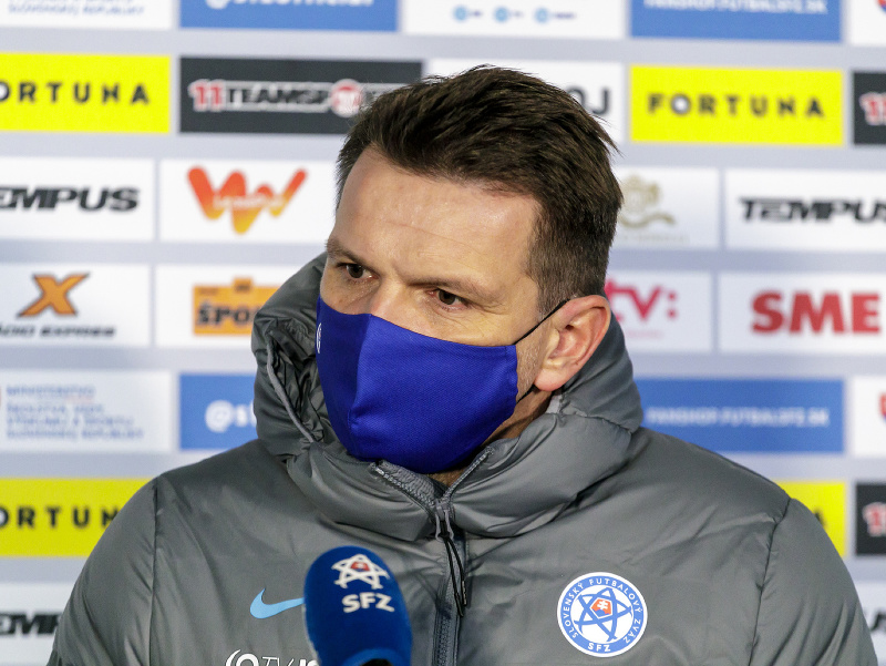 Na snímke tréner slovenskej futbalovej reprezentácie Štefan Tarkovič