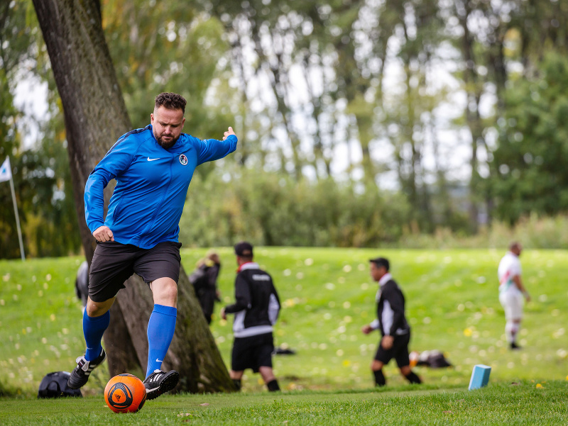 Hráč slovenskej footgolfovej reprezentácie Tomáš Bartko