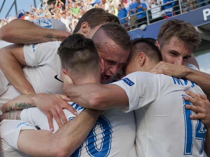 Radosť slovenských futbalistov 