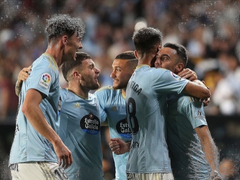 Gólové oslavy futbalistov Celty Vigo