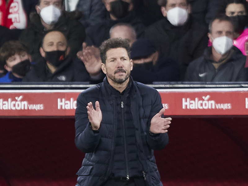 Diego Simeone na lavičke Atlética