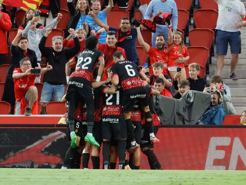 Gólové oslavy futbalistov RCD Mallorca
