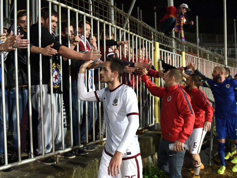 Fanúšikovia a hráči pražskej Sparty