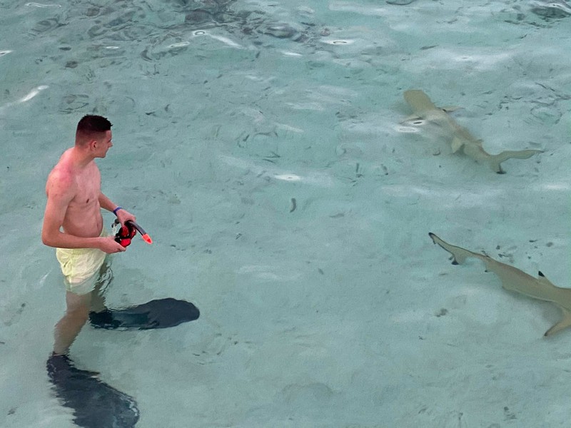 Brankár Patrik Vasiľ stretol na Maldivách žraloka