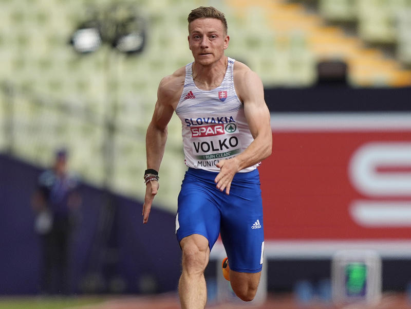 Slovenský šprintér Ján Volko postúpil do semifinále stovky na atletických ME v Mníchove