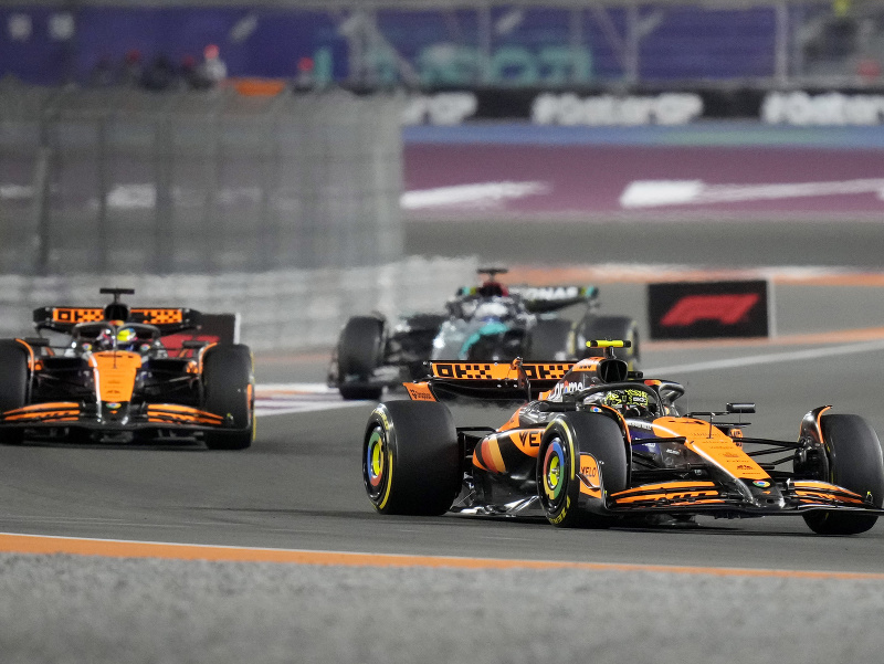 Lando Norris a Oscar Piastri 