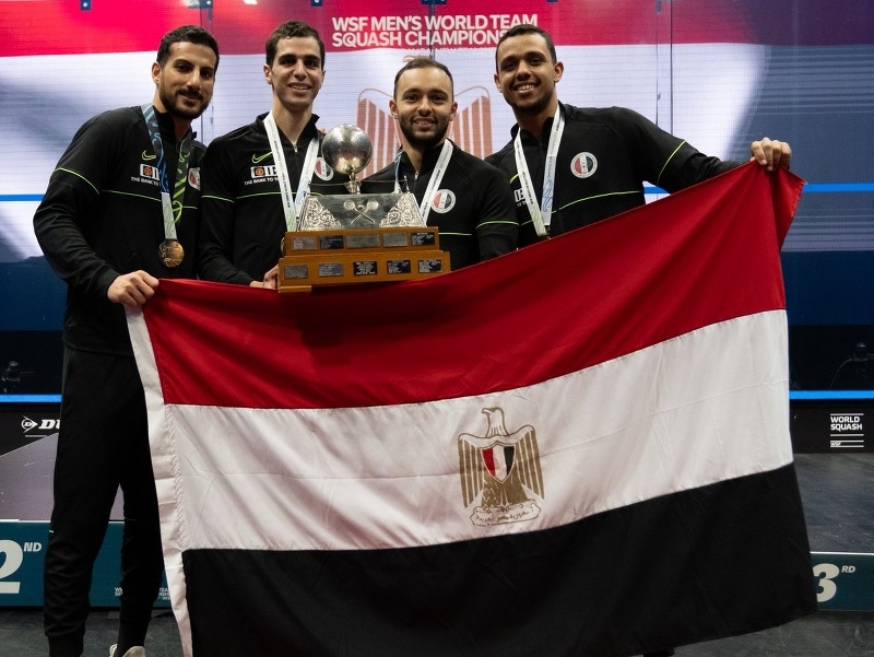 Na snímke víťazný tím Egypta