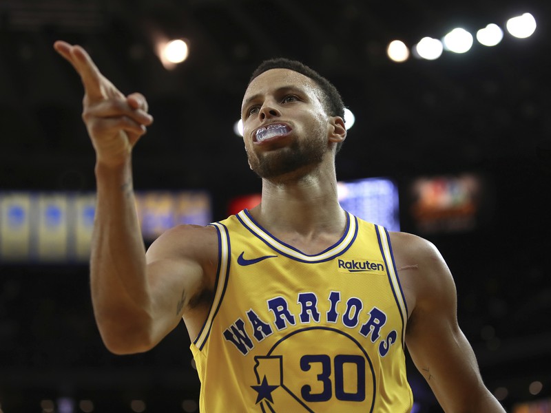 Hráč Goldenu State Warriors Stephen Curry
