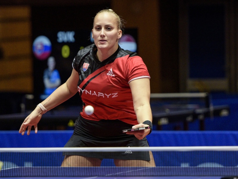 Na snímke slovenská reprezentantka v stolnom tenise Barbora Balážová 