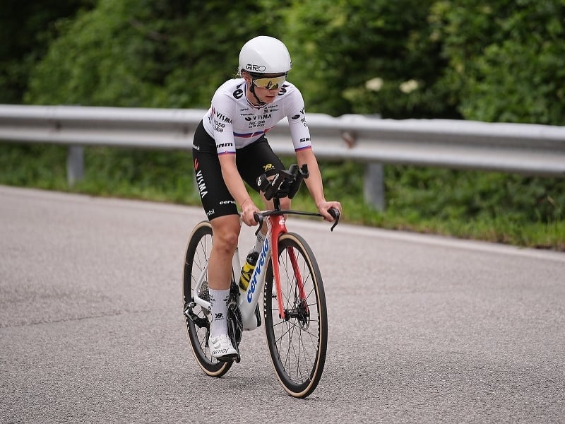 Viktória Chladoňová počas štvrtej etapy Giro d'Italia