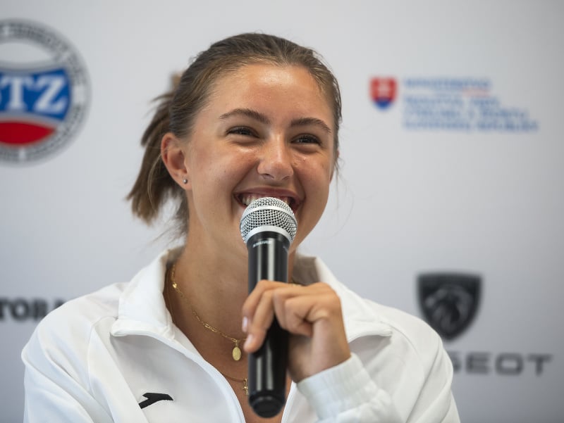 Slovenská tenistka Renáta Jamrichová po návrate z Wimbledonu