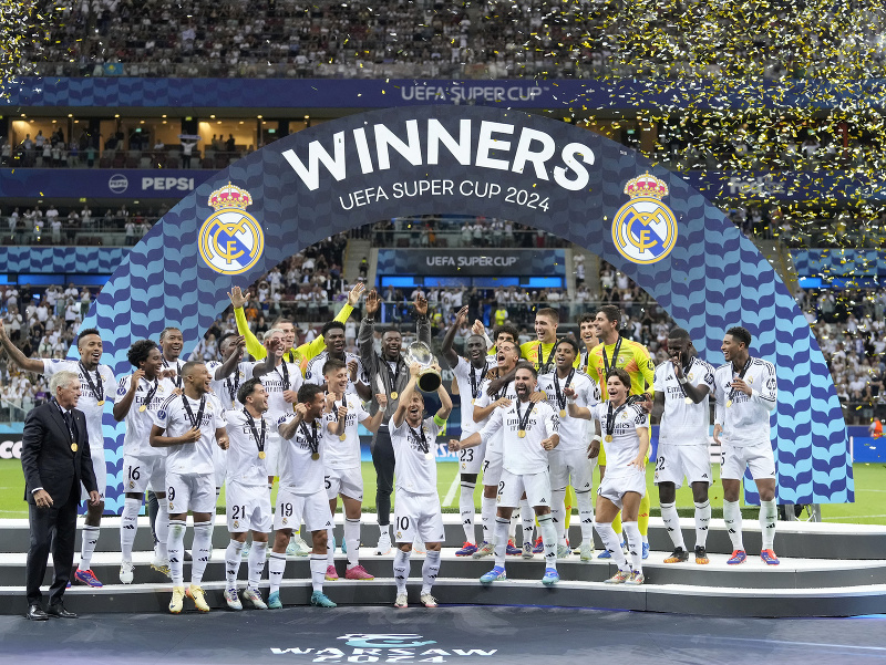 Futbalisti Realu Madrid sa tešia zo zisku rekordnej šiestej trofeje Superpohára UEFA