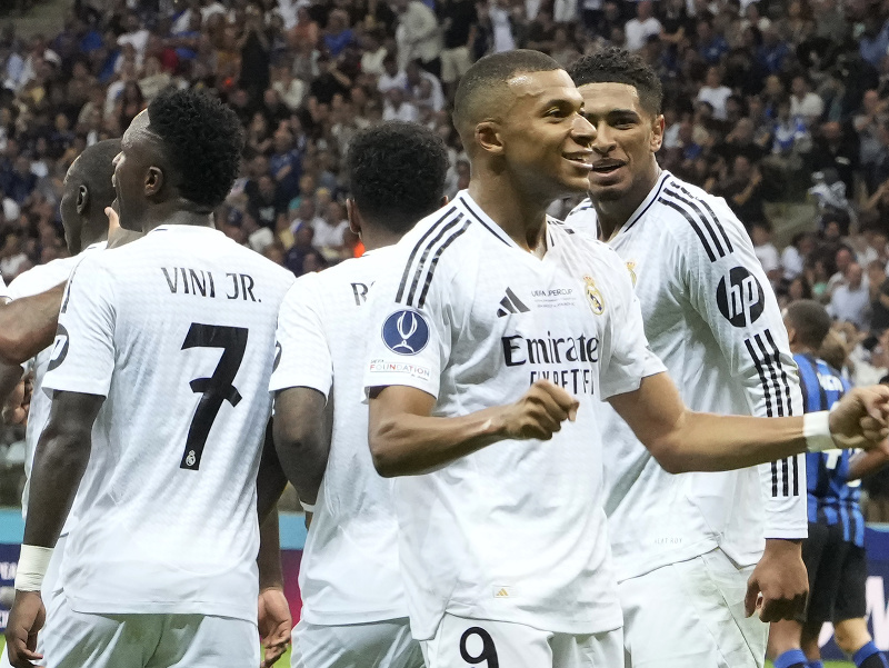 Kylian Mbappé sa teší z gólu