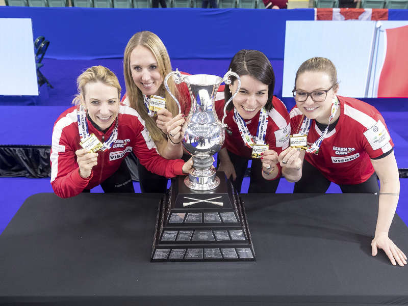 Reprezentantky Švajčiarska v curlingu získali tretí titul majsteriek sveta za sebou