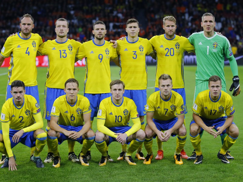 Švédsky tím pred októbrovým súbojom s Holandskom