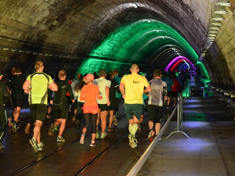 Telekom Night run v elektrićkovom tuneli v Bratislave