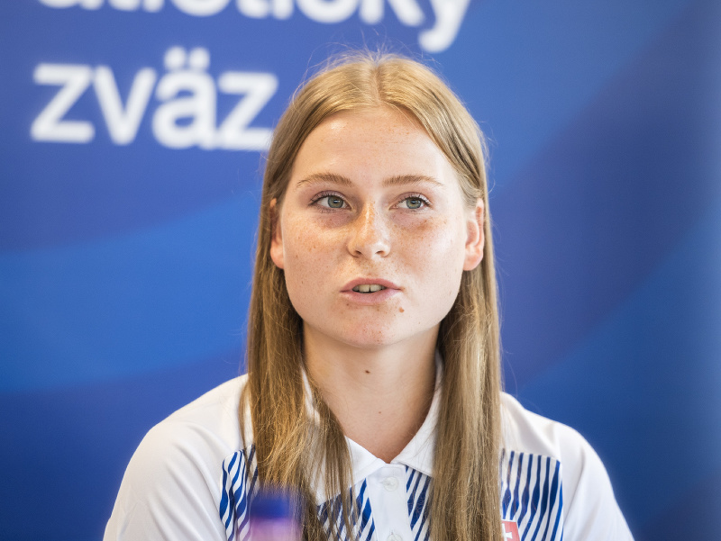 Na snímke slovenská atlétka do 18 rokov Terézia Kurucová