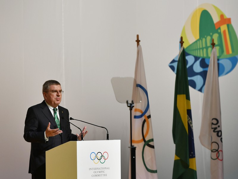 Prezident Medzinárodného olympijského výboru Thomas Bach v Rio de Janeiro
