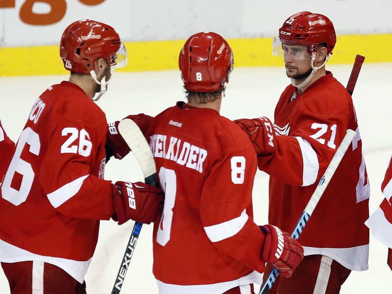 Tomáš Jurčo, Justin Abdelkader a Tomáš Tatar