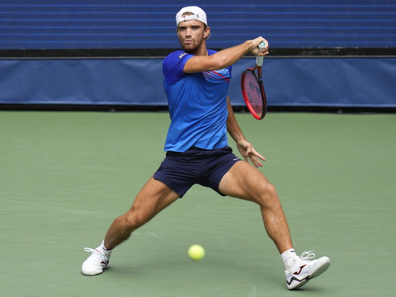 Český tenista Tomáš Macháč na US Open 2024