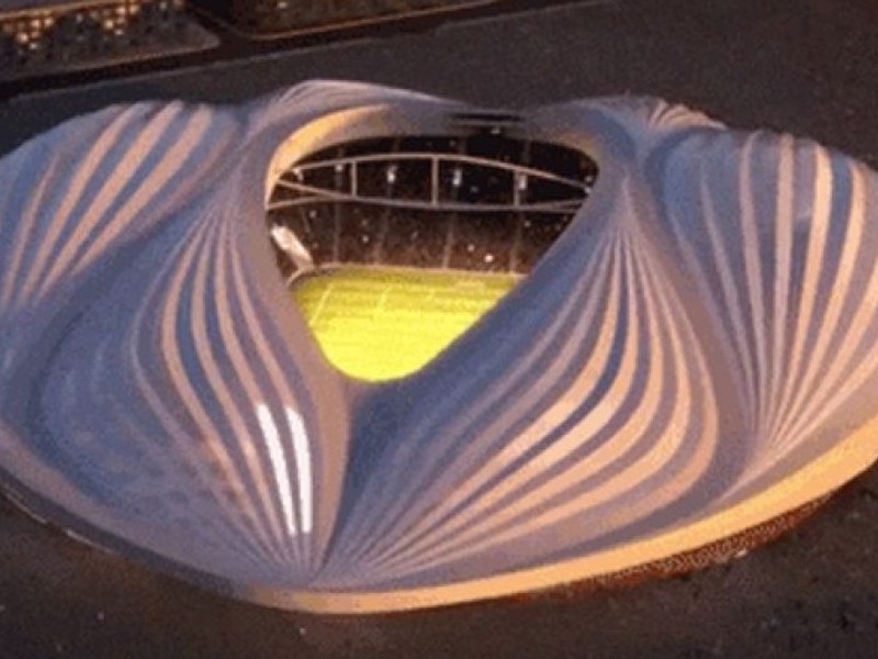 Toto je štadión v Katare pre majstrovstvá sveta vo futbale v roku 2022