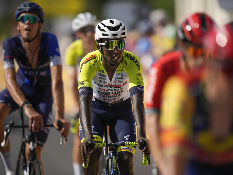 Eritrejčan Biniam Girmay počas Tour de France 2023
