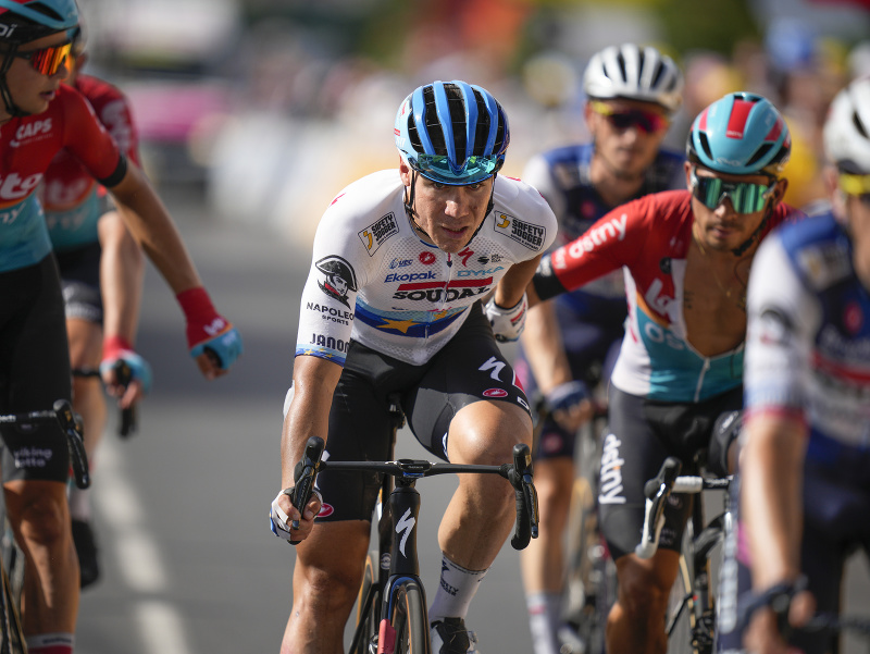 Fabio Jakobsen prichádza do cieľa etapy na Tour de France 2023
