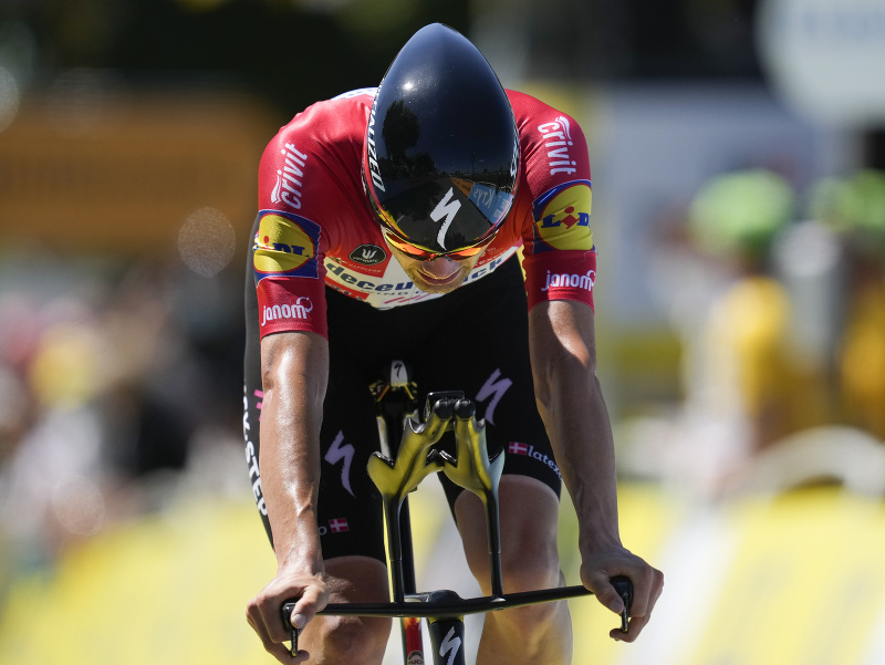 Kasper Asgreen počas 20. etapy Tour de France