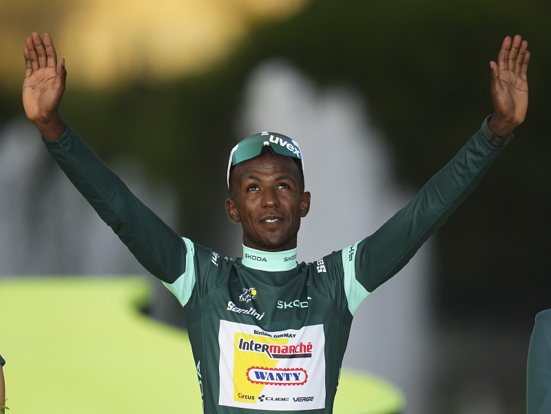 Víťaz zeleného dresu na Tour de France 2024 Biniam Girmay