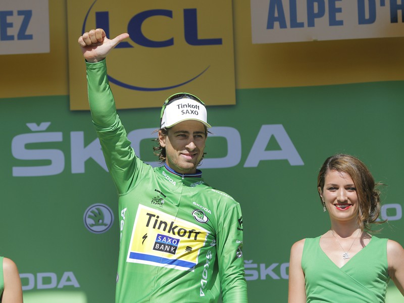 Peter Sagan sa stal majiteľom zeleného trička 