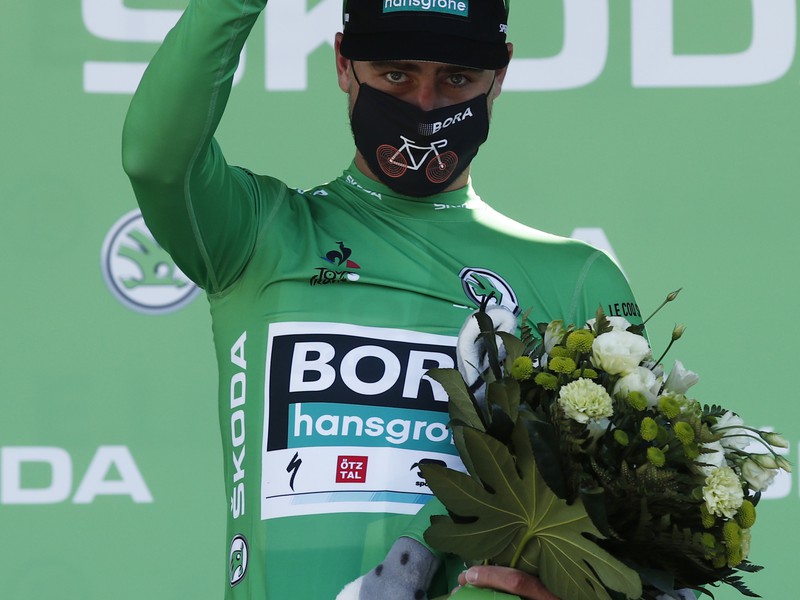 Peter Sagan v zelenom drese
