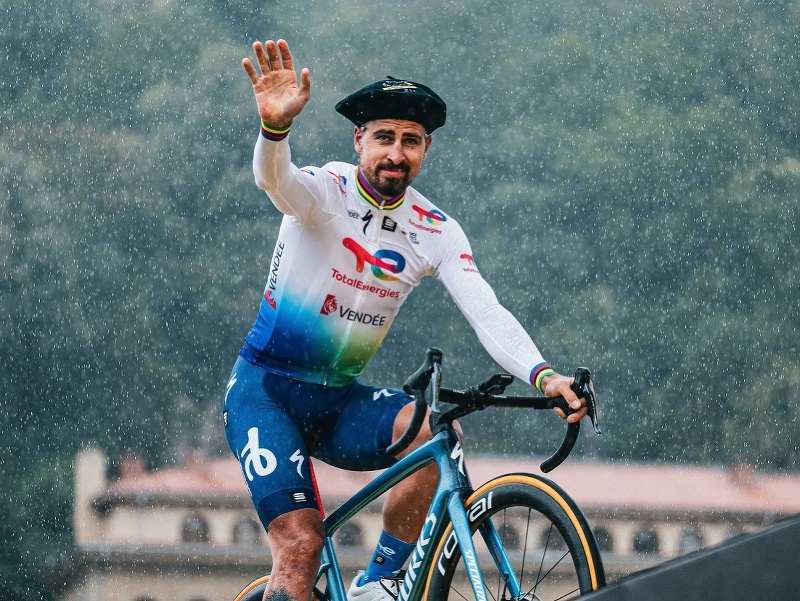 Slovenský cyklista Peter Sagan počas predstavovania tímov pred štartom Tour de France v Bilbau