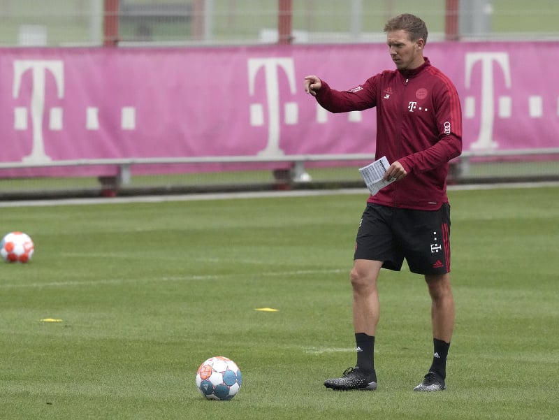 Julian Nagelsmann na tréningu Bayernu
