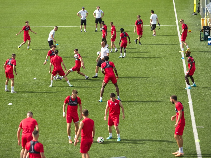 Futbalisti AS Trenčín počas prípravy na novú sezónu 2024/2025