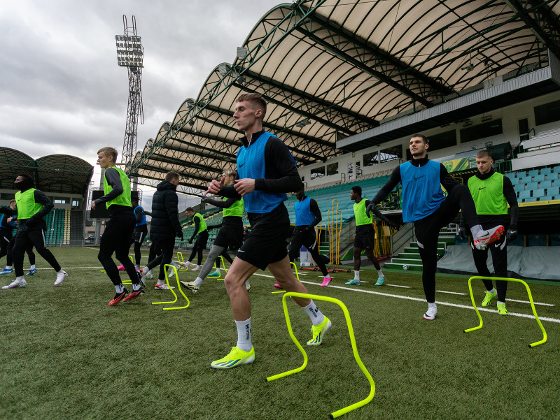 Na snímke otvorený tréning futbalového klubu MŠK Žilina pred štartom jarnej časti Niké ligy v sezóne 2023/2024