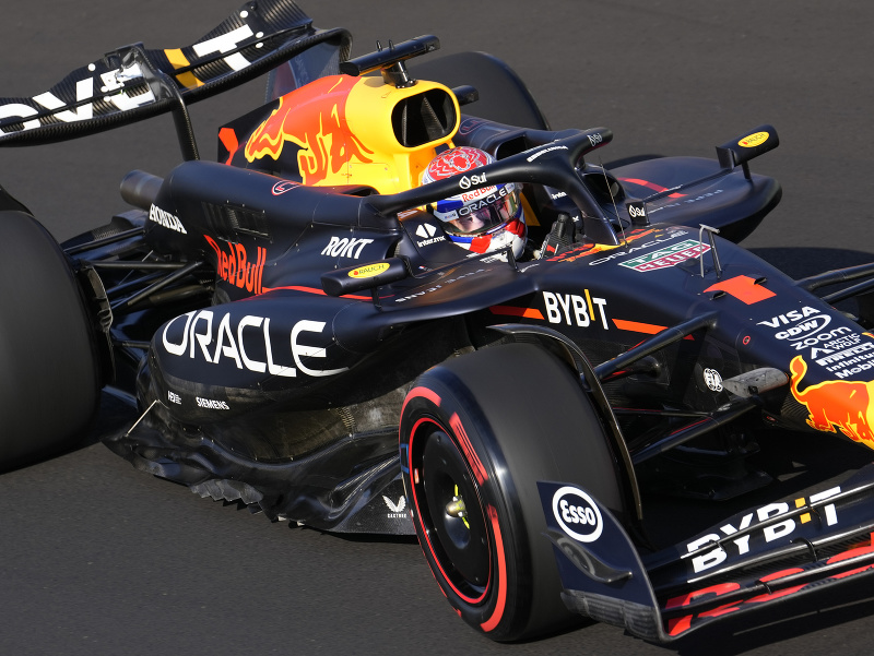 Max Verstappen počas tréningu na VC Talianska