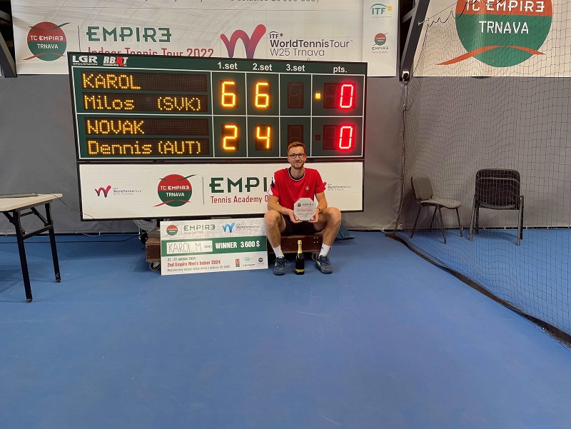Miloš Karol s prvou víťaznou singlovou trofejou