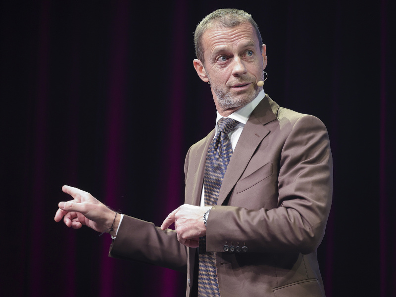Prezident Európskej futbalovej únie Aleksander Čeferin
