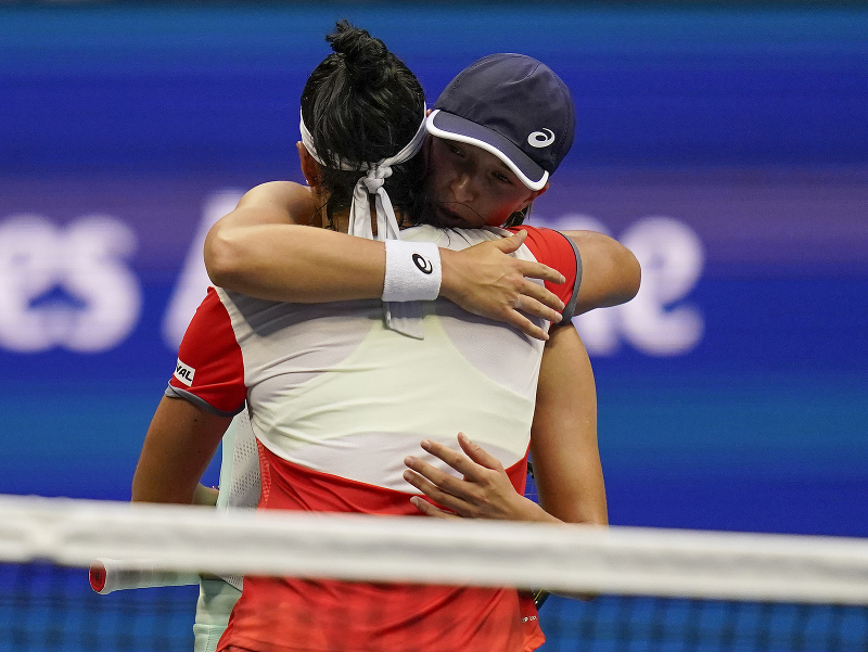 Iga Swiateková a Ons Jabeurová po finále US Open 2022