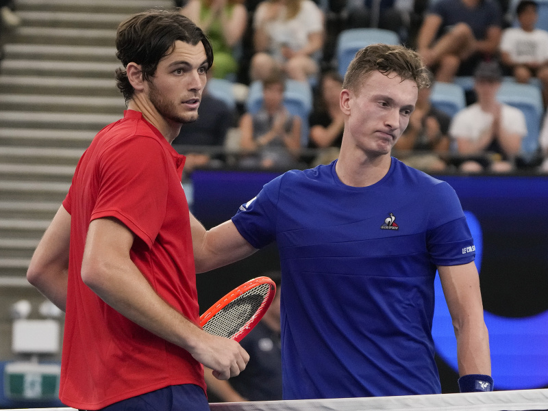 Jiří Lehečka a Taylor Fritz po vzájomnom súboji