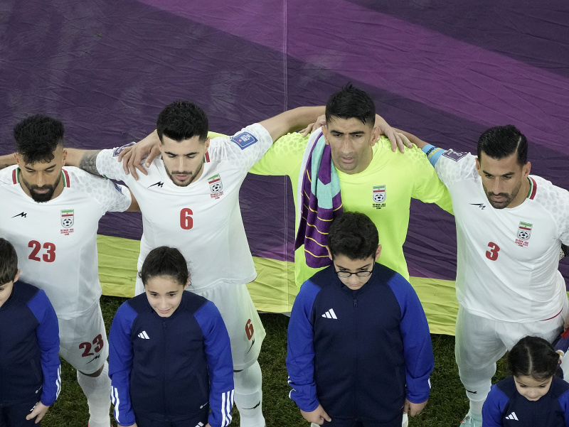 Iránsky futbalisti pred zápasom s USA