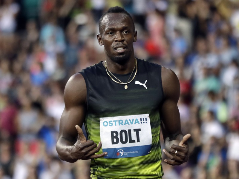 Usain Bolt na Zlatej tretre v Ostrave