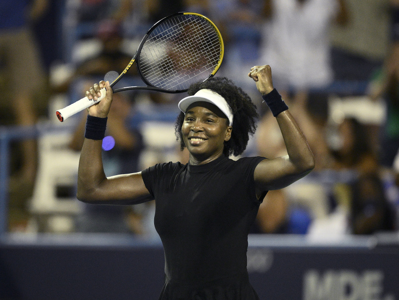 Víťazná radosť Venus Williamsovej