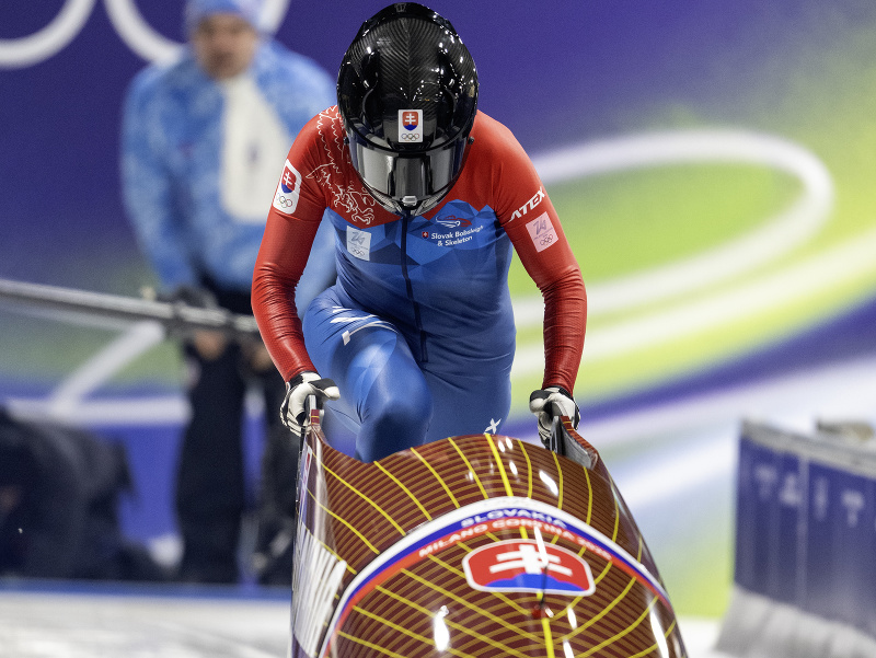 Na snímke slovenská bobistka Viktória Čerňanská