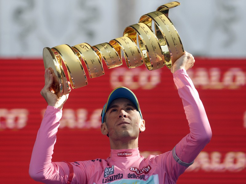 Vincenzo Nibali s trofejou Giro d'Italia