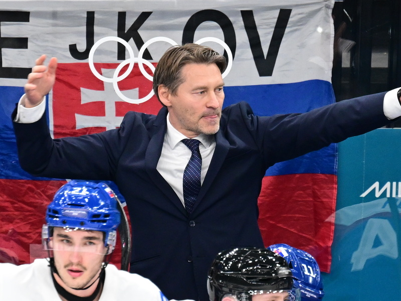 Tréner slovenskej hokejovej reprezentácie Vladimír Országh