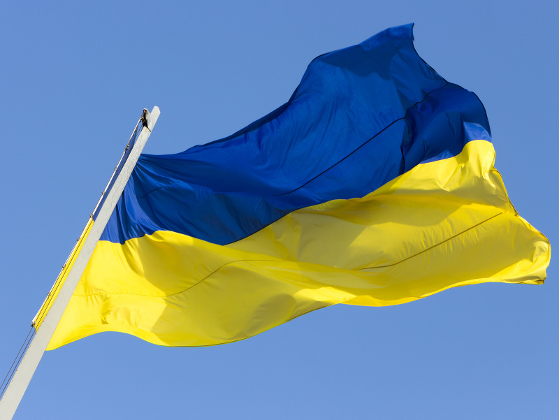 Ukrajinská vlajka - ilustračné foto
