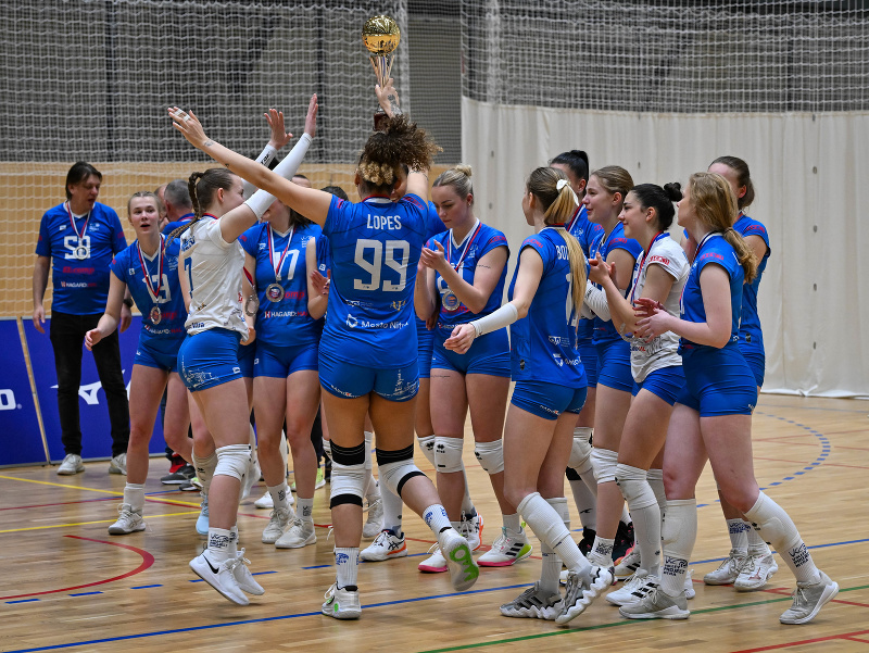Hráčky Volley project UKF Nitra sa tešia 