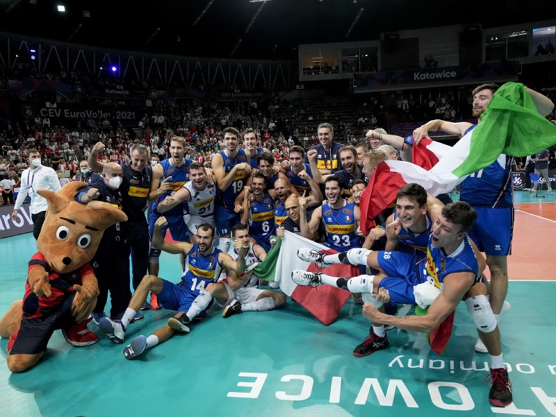 Talianski volejbalisti sa v Katoviciach stali majstrami Európy